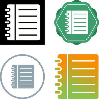 Textbook Vector Icon