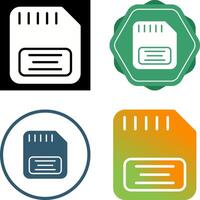 Memory Card Vector Icon