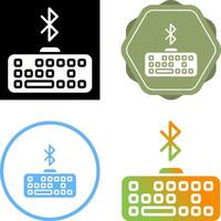 Bluetooth teclado vector icono