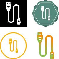 Printer Cable Vector Icon