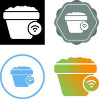 Smart Plant Pot Vector Icon