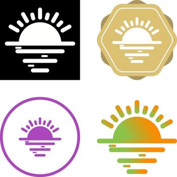 Sunset Vector Icon