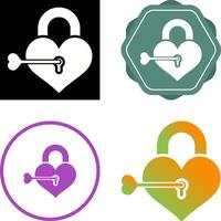 Love lock Vector Icon