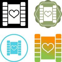 Love story movie Vector Icon