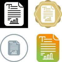 Text Analytics Vector Icon