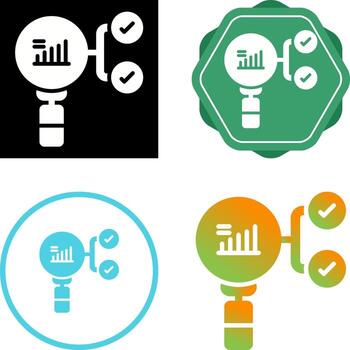 preceptivo analítica vector icono