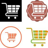 icono de vector de carrito de compras