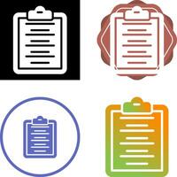 Writing Pad Vector Icon