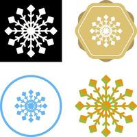 icono de vector de copo de nieve