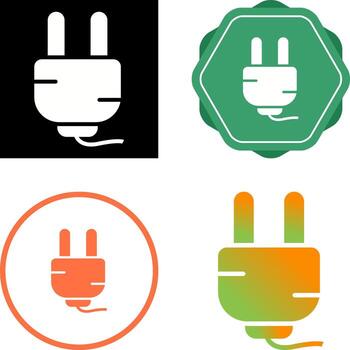 icono de vector de enchufe