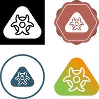 Hazardous materials symbol Vector Icon