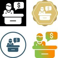 Fundraising Officer Vector Icon