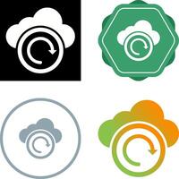 Cloud Backup Vector Icon