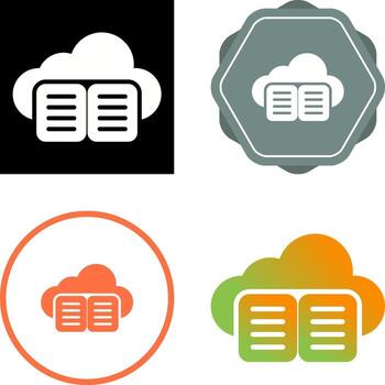 nube formación vector icono