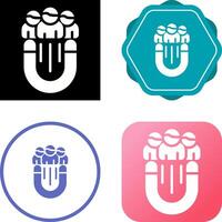 icono de vector de participación del usuario