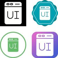 User Interface Design Vector Icon