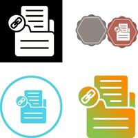 Document Link Vector Icon