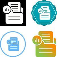 Document Analytics Vector Icon