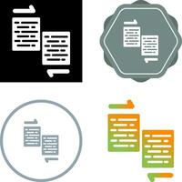 Document Merge Vector Icon