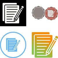 Document Edit Vector Icon