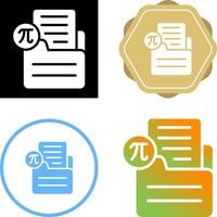 Document Insert Formula Vector Icon