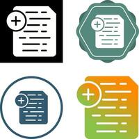 Document Insert Icon Vector Icon