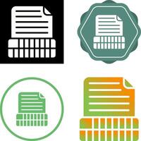 Document Insert Table Vector Icon