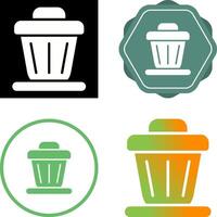 Trash bin Vector Icon