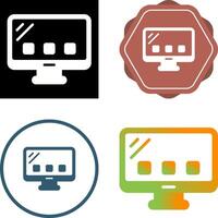 Desktop Computer Vector Icon
