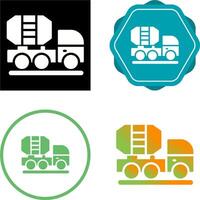 Mixer Truck Vector Icon