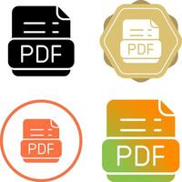 pdf formato vector icono