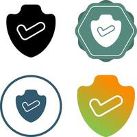 Sheild Check Vector Icon