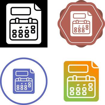 Planner Vector Icon