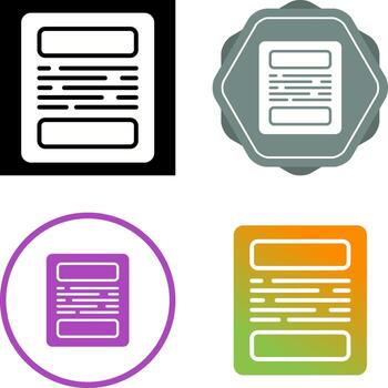 Document Vector Icon