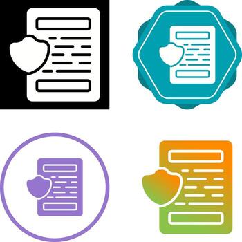 icono de vector de documento