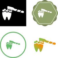 cepillado dientes vector icono