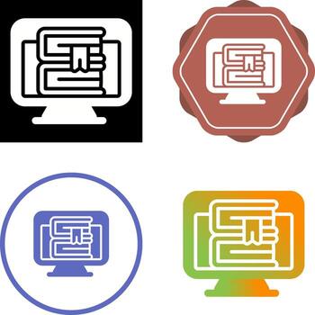 Computer Vector Icon