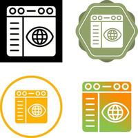 Browser Settings Vector Icon