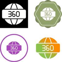 360 Degrees Vector Icon