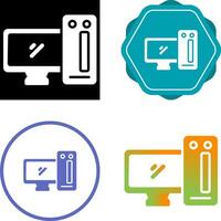 Desktop Computer Vector Icon