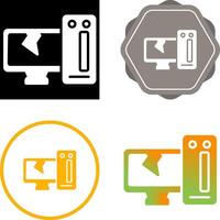 Desktop Computer Vector Icon