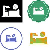 icono de vector de cama