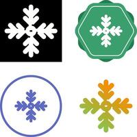 icono de vector de copo de nieve