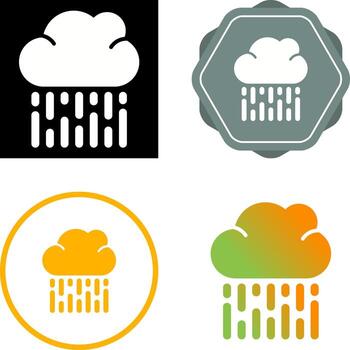 icono de vector de nube