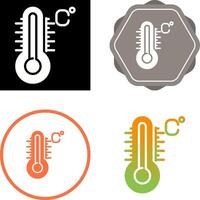 icono de vector de temperatura