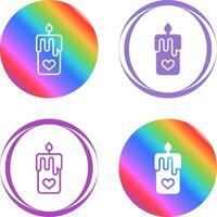 Romantic candle Vector Icon