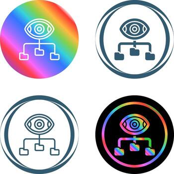 icono de vector de visualización de datos