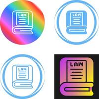 Law Book Vector Icon