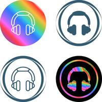 icono de vector de auriculares