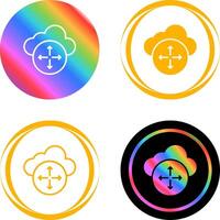 Cloud Scaling Vector Icon